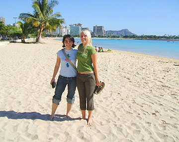 Dominique and me in Honolulu