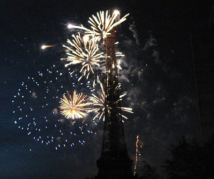 Eifel Tower fireworks