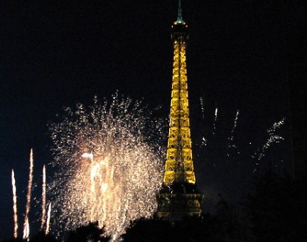 Eifel Tower fireworks