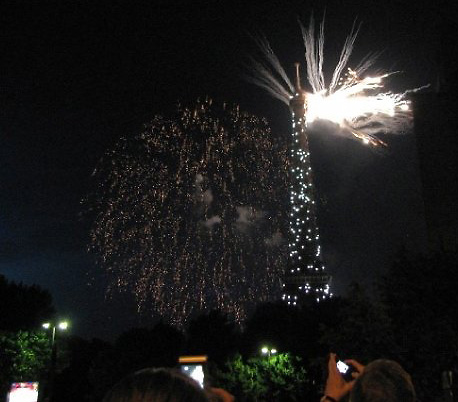 Eifel Tower fireworks