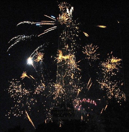 Eifel Tower fireworks