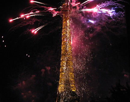 Eifel Tower fireworks