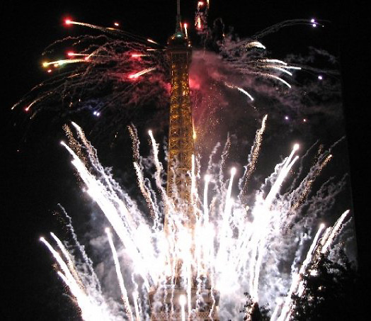 Eifel Tower fireworks