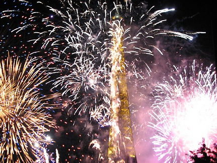 Eifel Tower fireworks