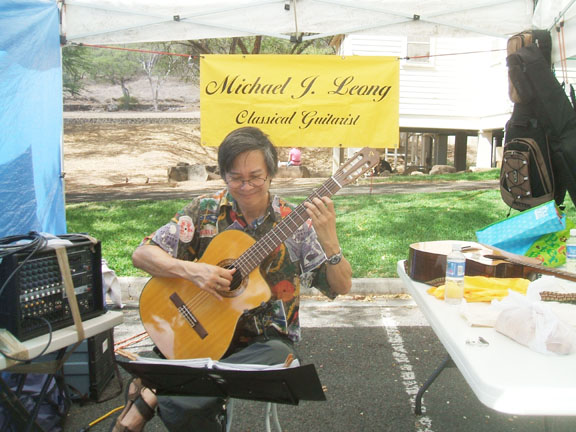 Michael at Farmer's Market